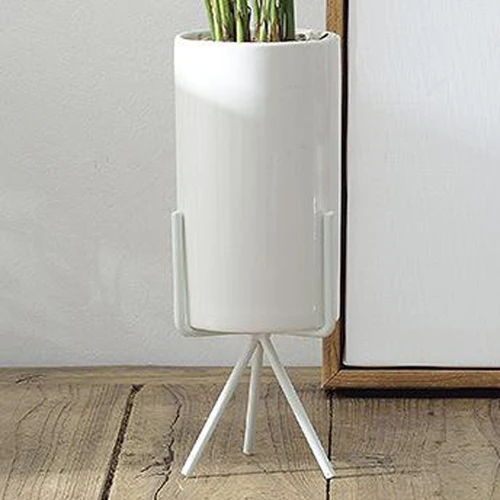 White Table Vase L 1 Набор/2 шт цветы вазы стол центральный завод ваза керамическая железная искусство Настольный цветок держатель для украшения дома Лучшие подарки G030 - Цвет: White Table Vase L