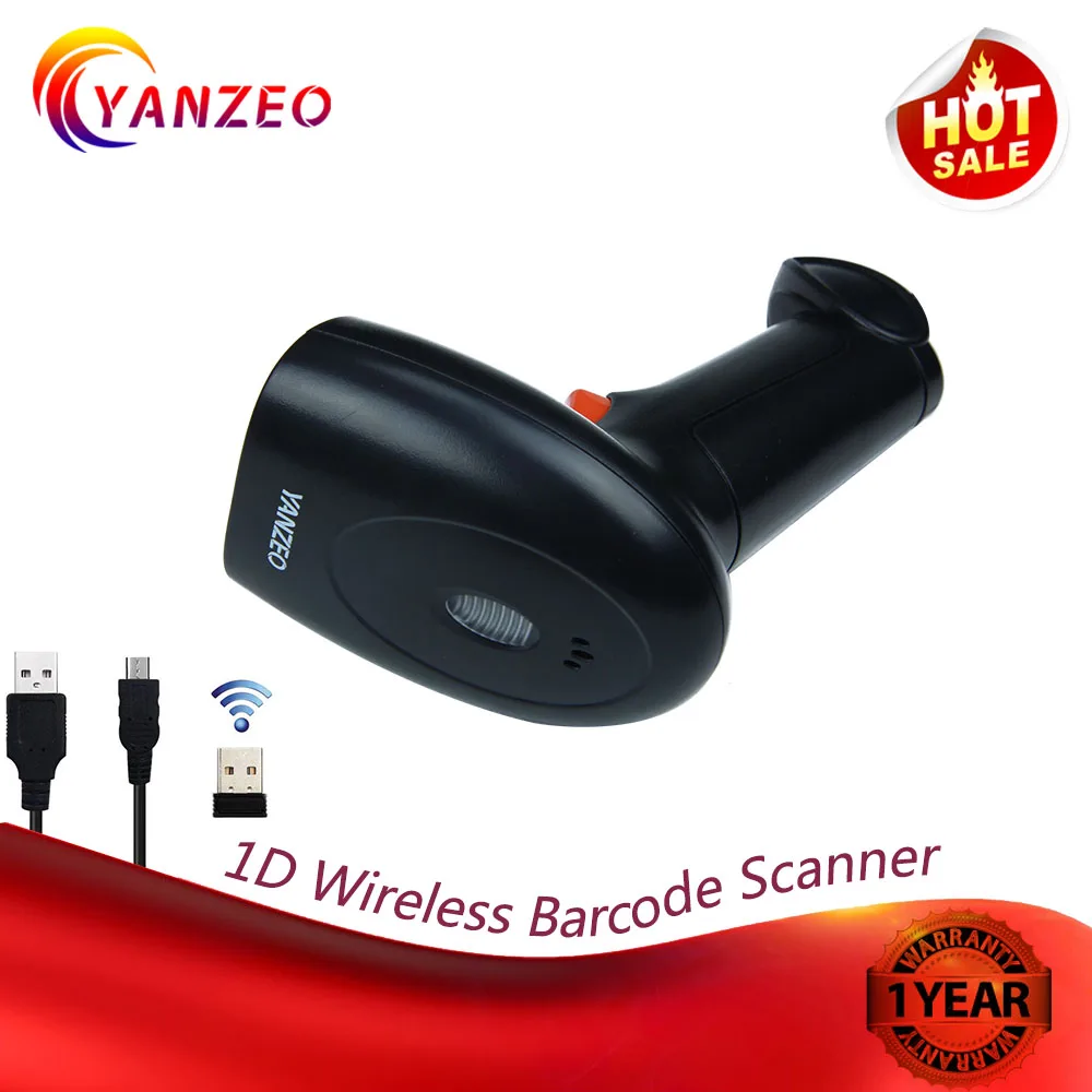 Yanzeo L1010 C2010 беспроводной портативный PDF417 1D/QR сканер штрих кода для POS системы