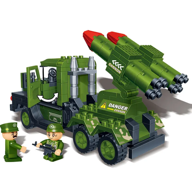 BanBao управляемая ракета пушки грузовик военные армейские блоки Обучающие