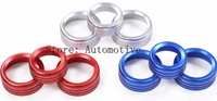 3pcs fit for alfa romeo giulia stelvio 2017 car styling console air conditioning knobs circle trim alloy accessories