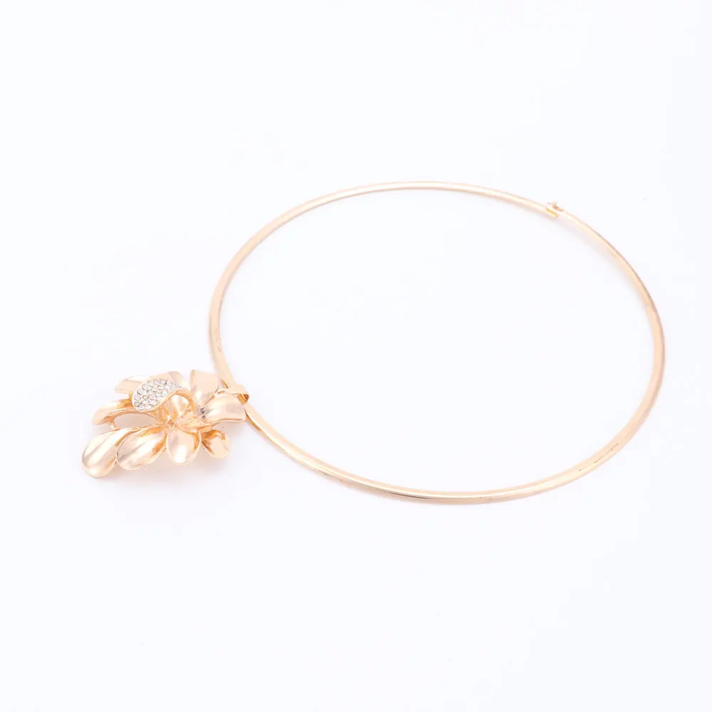 Женский ювелирный комплект из колье серёг кольца и кольца|african beads jewelry set|beaded setflower