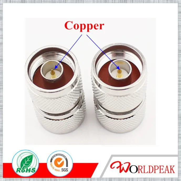 

Free shipping 10pcs N Male Plug to N Male Plug Adapter Connector Gold Pin