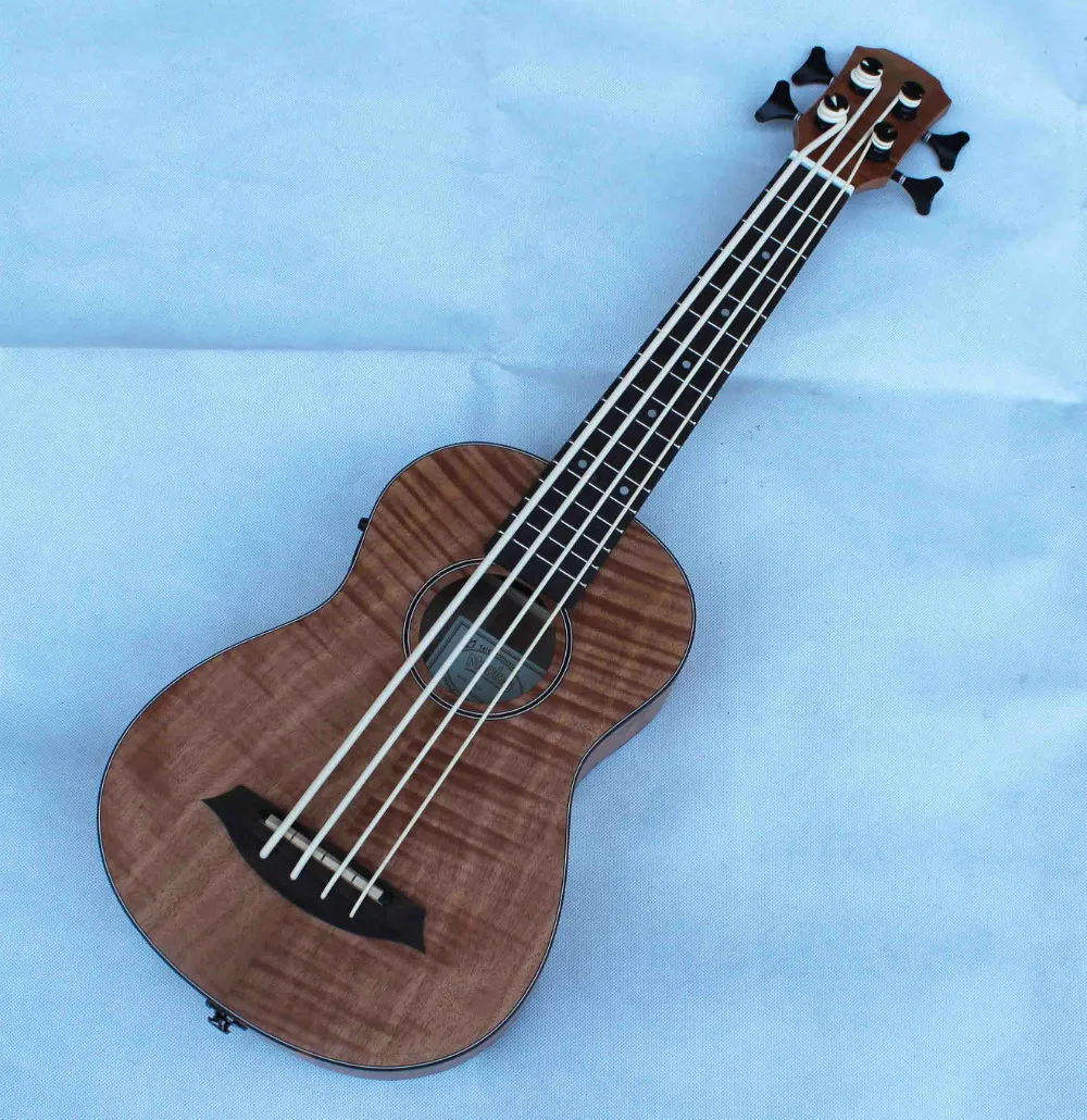 Mauloa ukubass Гавайские гитары укулеле бас basss запылано красного дерева с EQ|bass ukulele|wood
