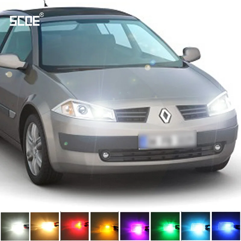 Для Renault Megane II III 5 дверный SCOE Новый 2X 12SMD светодиодный передний парковочный фонарь