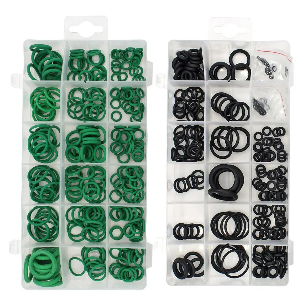 495 шт 36 размеров набор уплотнительных колец черный и зеленый метрические