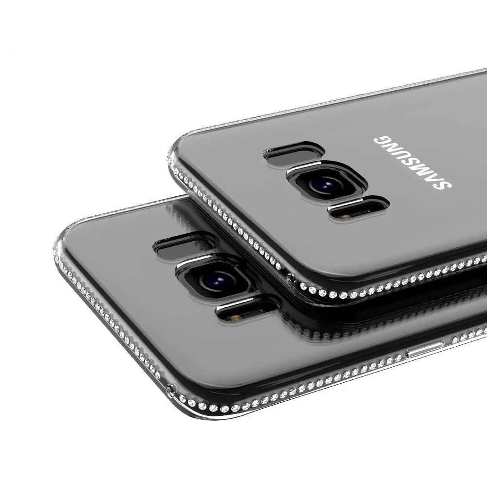 KISSCASE чехол со стразами для samsung S9 A3 A5 A7 J3 J5 J7 2016 2017 Блестящий ТПУ Galaxy Note 9 S8 Plus| |