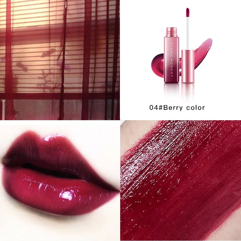 ГОРЯЧИЙ Макияж губ 6 цветов жидкая помада зеркальная поверхность блеск для ТИНТ