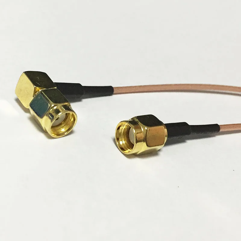 Коаксиальный кабель RG178 новый модем штекер с прямым углом поворота RP SMA 15 см 6