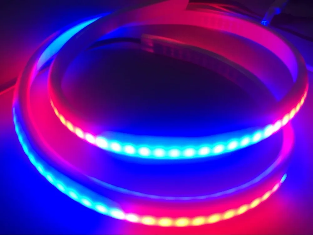 2 м DC5V SK6812 144 пикс./м адресуемый светодиодный неоновый пиксельный свет RGB полный