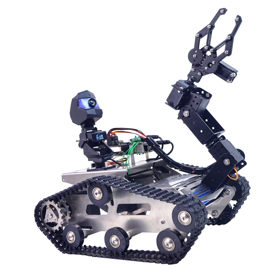 Программируемый TH Wi Fi FPV Танк робот автомобильный комплект с рычагом для Arduino MEGA