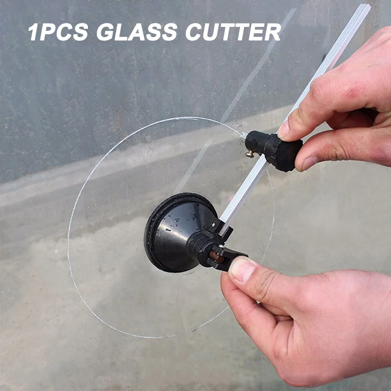 

High Glass Cutting Tools Wheel Compasses Glass Circle Cutter with Suction Cup Circle Cutter UEJ