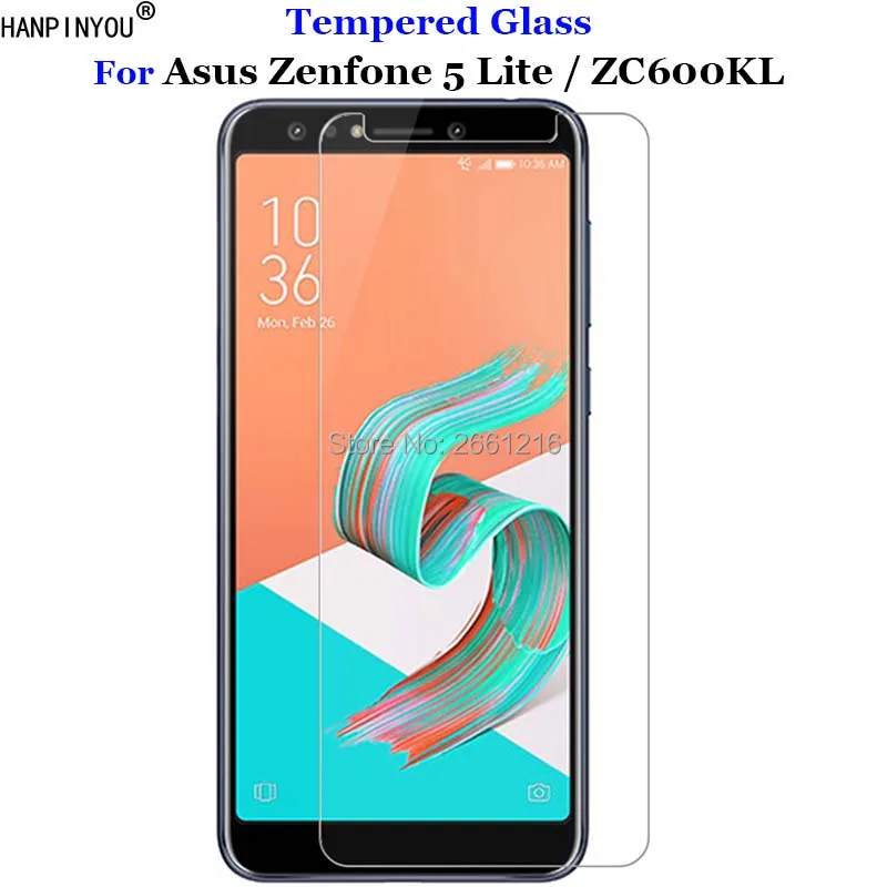 Для Asus Zenfone 5lite закаленное стекло 9H 2.5D Премиум Защитная пленка для экрана 5 Lite ZC600KL 6