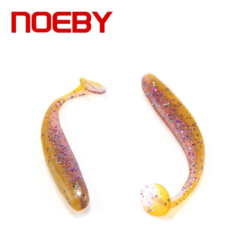 Noeby 6 шт./лот, 90 мм/4,5 г, червь, мягкая рыба, ручная работа, воблеры для рыбалки, Мягкая приманка, приманка для рыбалки, силиконовая приманка