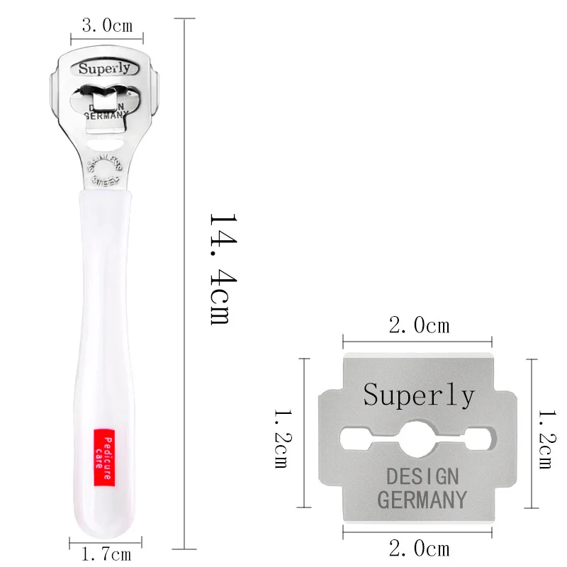 Новый профессиональный уход за ногами педикюр Хайн Нержавеющая сталь жесткие