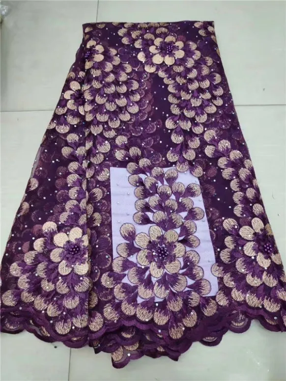 Новейшие зеленые Африканские тюлевые кружевные ткани с камнями вышивка