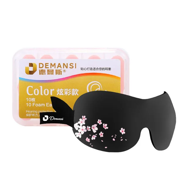 

eye shade sleep soundproof earplugs mute anti snoring with sleep eye mask