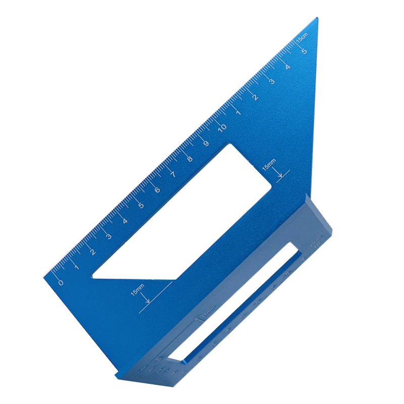 Деревообрабатывающая квадратная угловая линейка 45/90 градусов измеритель