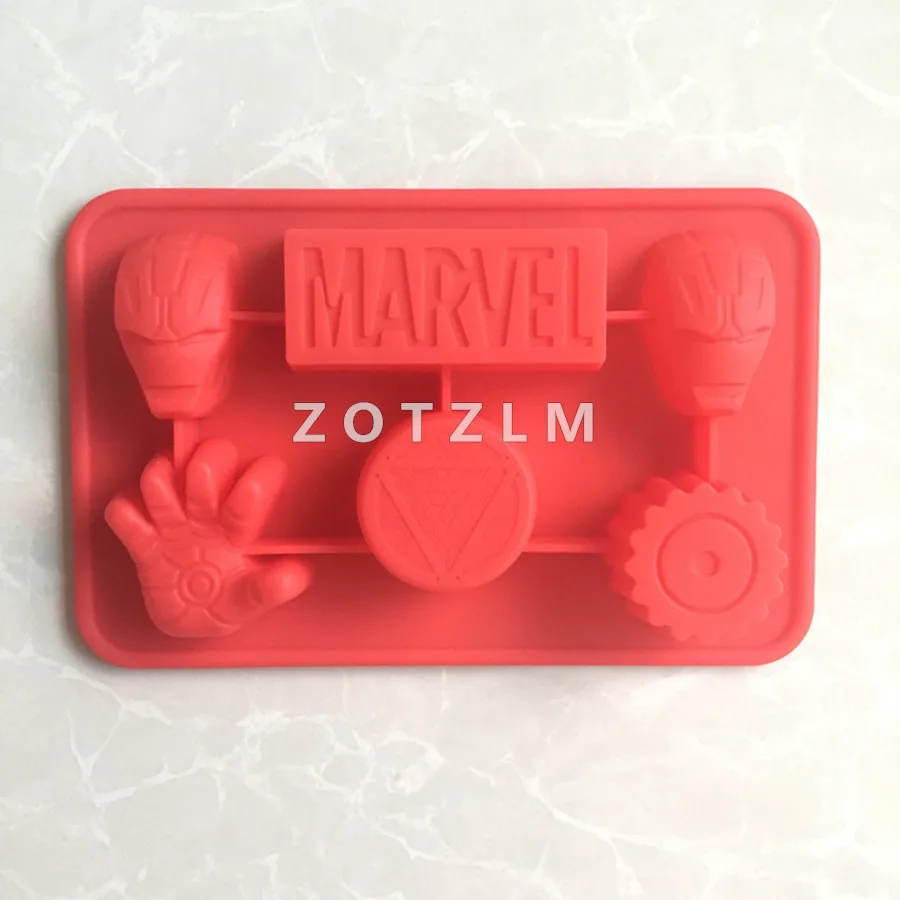 Цельнокроеное платье 3D Железный человек MARVEL силиконовые формы желе пудинг