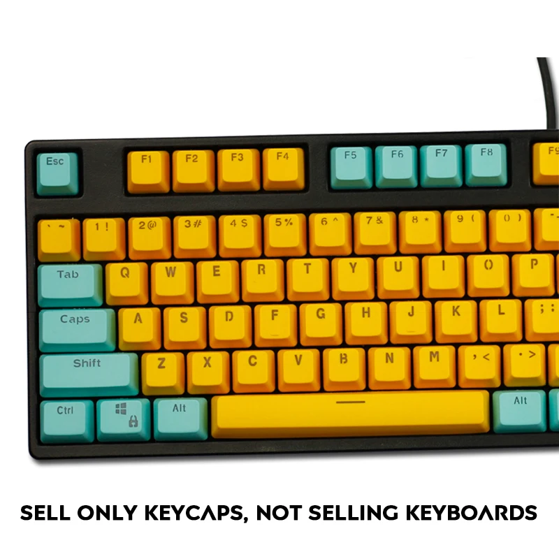 104 ключей в Майями PBT с подсветкой OEM профиль Keycap милый цвет подсветка Чехлы для клавиш ANSI макет для вишни механическая клавиатура MX
