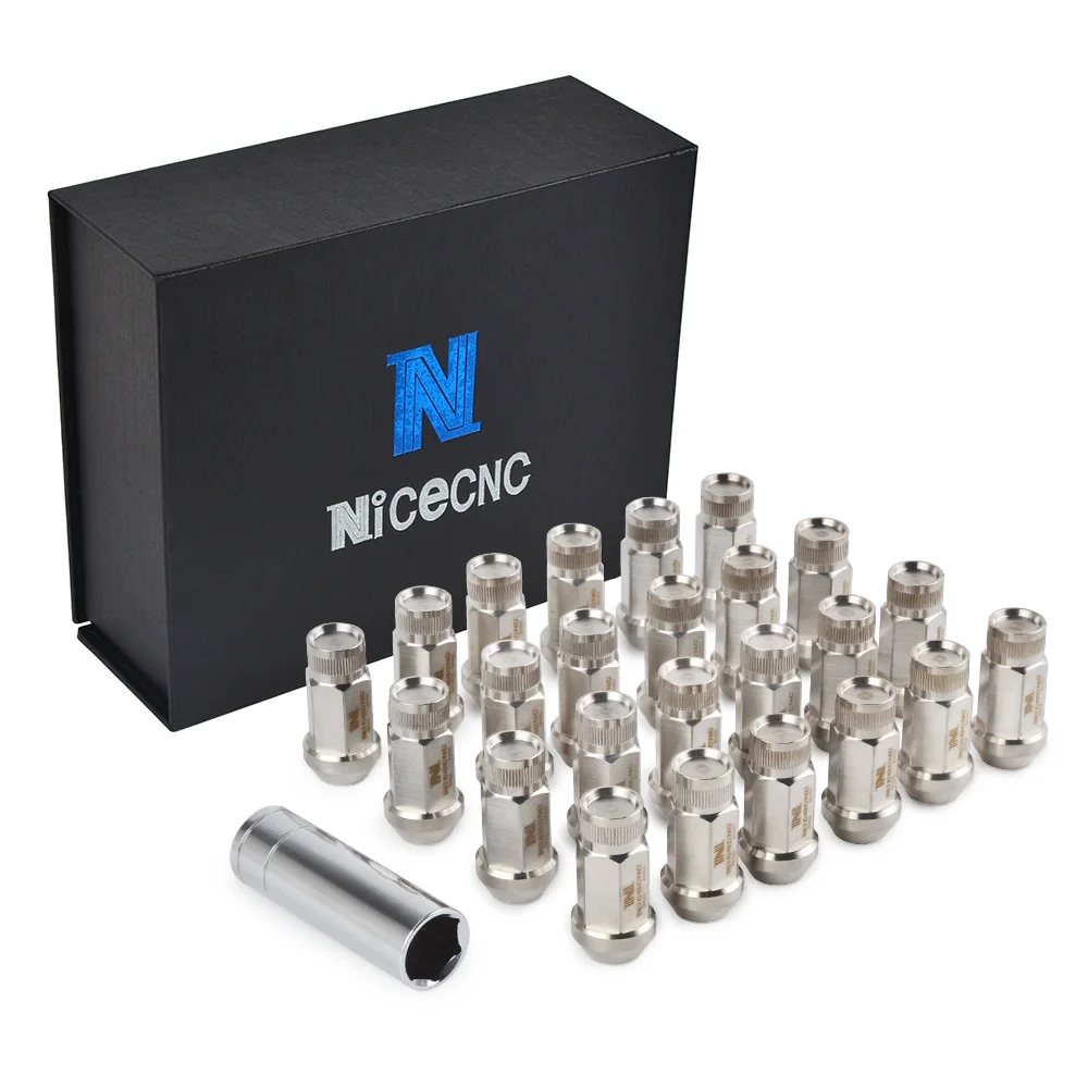 NICECNC 24 шт. M14x2.0 наконечники для тропических колес гайка дрифта наконечник T304