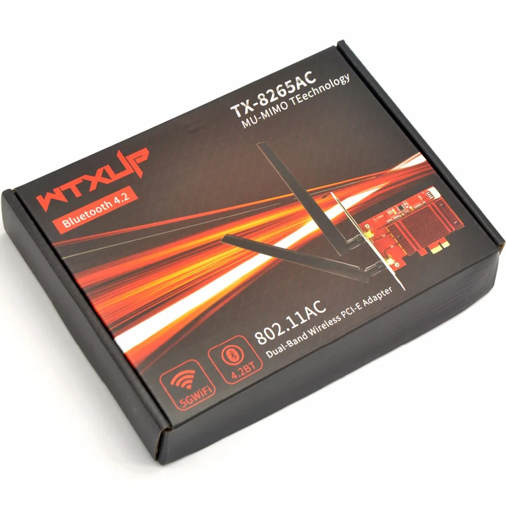 Беспроводной настольный адаптер PCI Express для Intel 8265AC 5 ГГц/2 4 ГГц 1200 Мбит/с 802.11ac Wi-Fi +