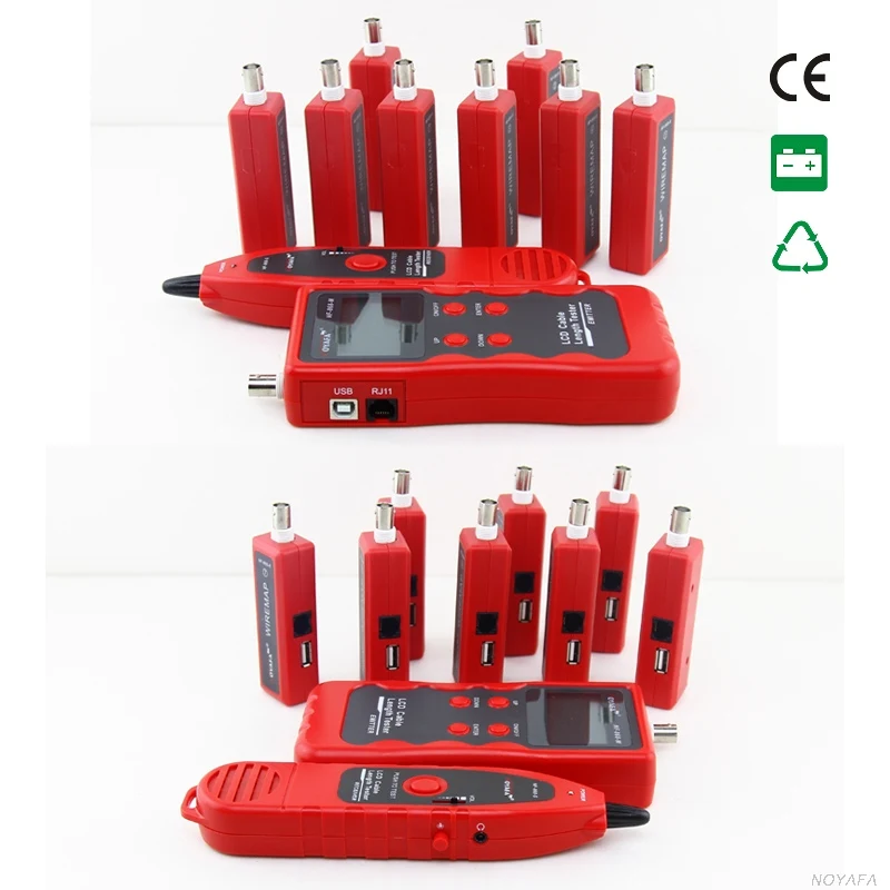 NOYAFA NF-868W новейшая версия Кабельный тестер Ошибки проверки неисправностей длина тестер 8 удаленных единиц