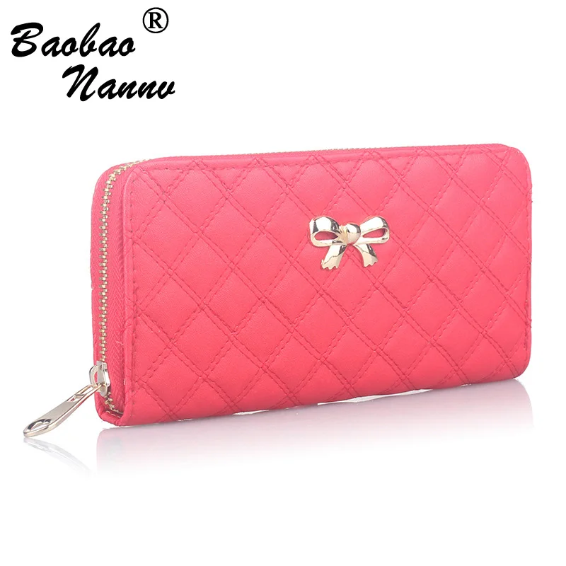 Женские кошельки модный прочный кошелек с бантом женские держатели для карт