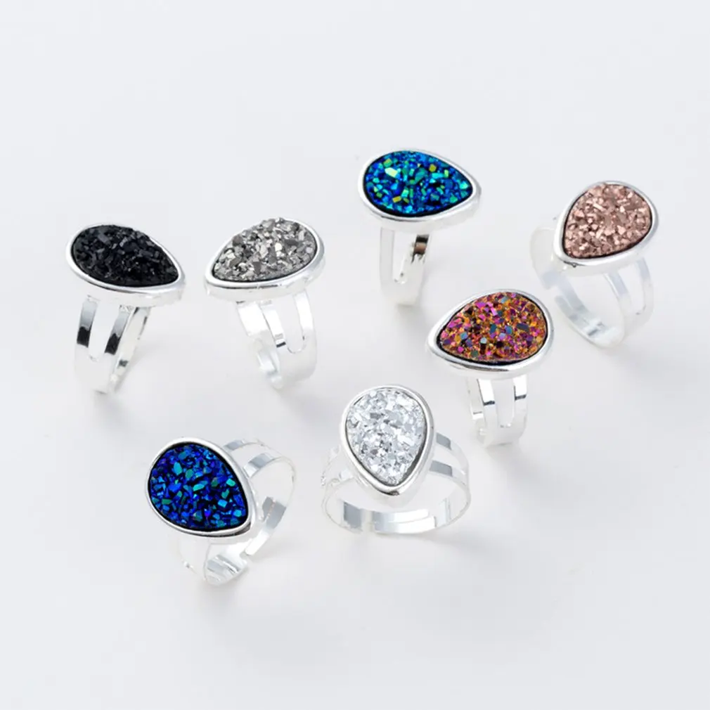 Кольцо в форме капли воды изысканное женское Свадебное обручальное кольцо