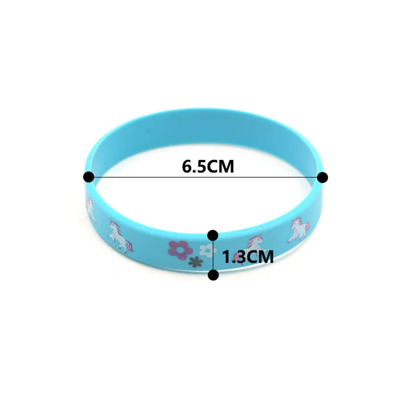 6 шт. радужные браслеты в виде единорога для вечеринки|Украшения своими руками