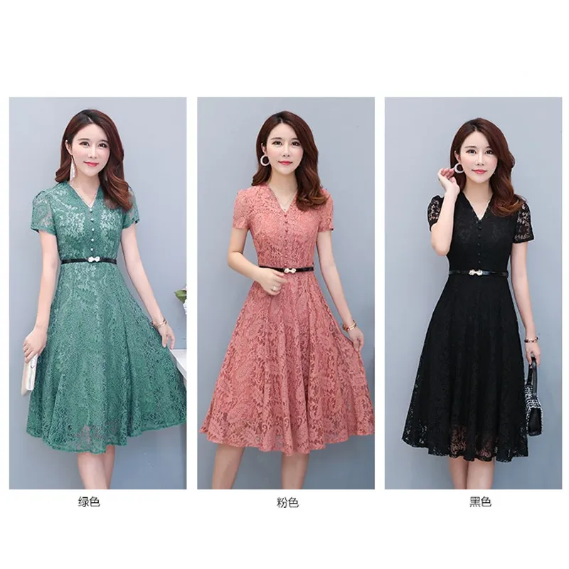 Женское кружевное платье розовое облегающее на лето 2019 Повседневное весну и PP-398 |