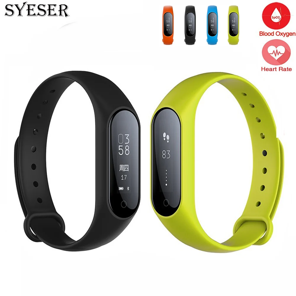 Syeser Новинка Y2 Smart Band измерять кровяное давление кислорода пульсометр браслет