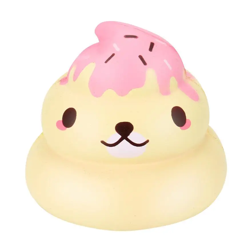 Squishy Kawaii изысканное веселье ароматизированное мороженое медведь какашка