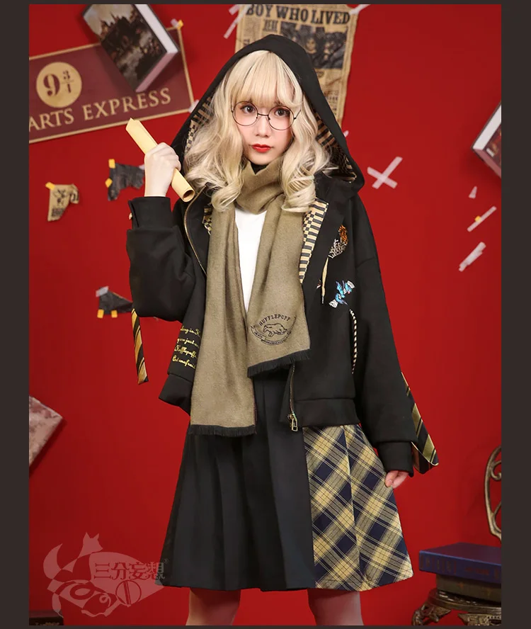 Hufflepuff Косплей шланг шарф Харрис Поттер костюм рубашки Толстовка coleccion куртка плащ для женщин мужские наборы