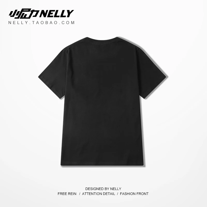 NELLY 2019 Лето Гоку принт Dragon Ball с коротким рукавом футболка хип хоп простая Mois