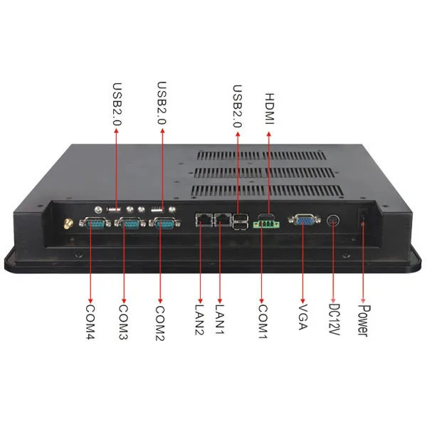 17 дюймов все в одном промышленная сенсорная панель пк сенсорный экран Клавиатура