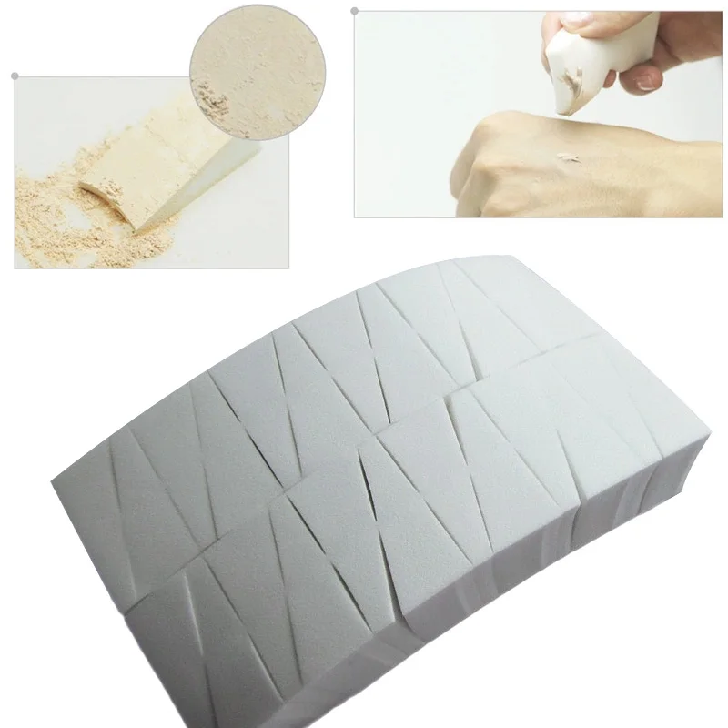 24 шт./компл. треугольная пудра спонж для макияжа косметическая пуховка лица