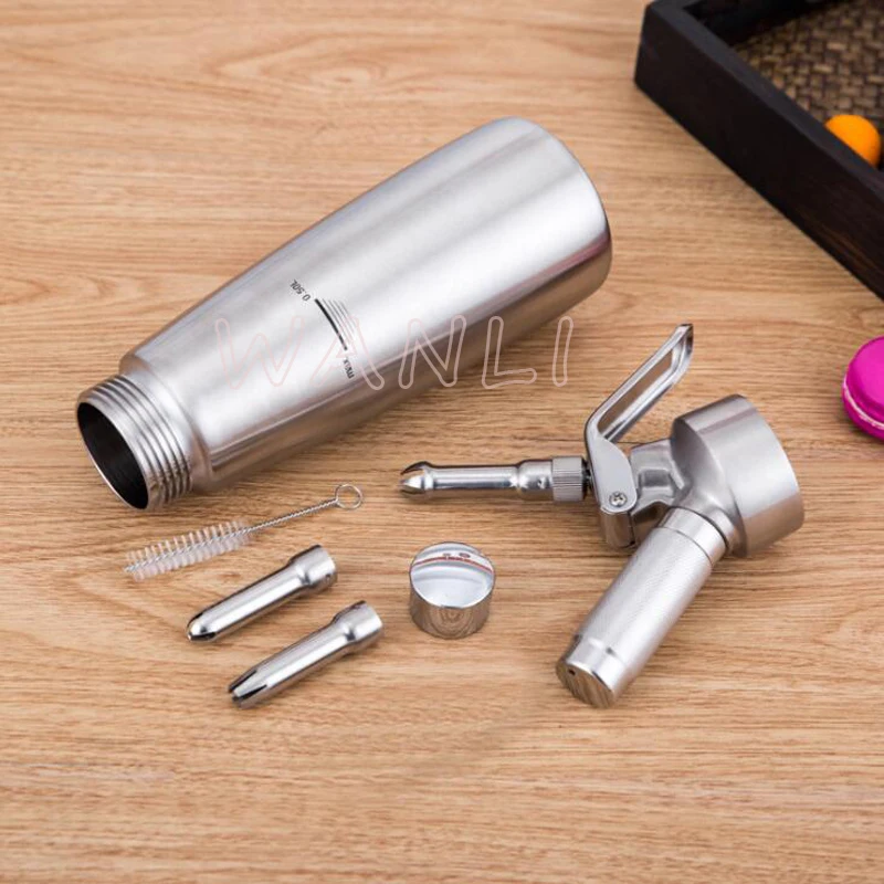 500ML 304 stainless steel Cream gun foamer Creamer Squirt Gun Gas Tank Siphon Bottle Foam | Бытовая техника