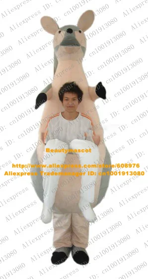 Талисман прекрасный розовый кенгуру костюм те Bilby роо взрослых с мелкими черными