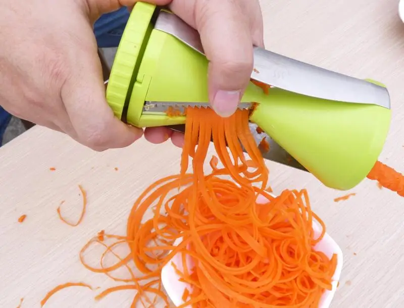 Дропшиппинг 4 лезвия Терка спиральная овощерезка Spiralizer резак для моркови огурец кабачок подарок для мамы подарок
