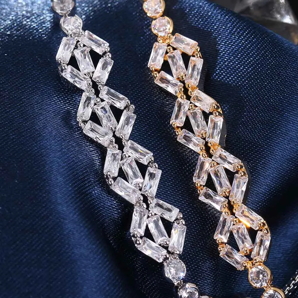 

HONGHONG high-quality Adjustable zipper bracelets for women Geometric Personality design Classic bracelet Fashion Jewelry#H80060