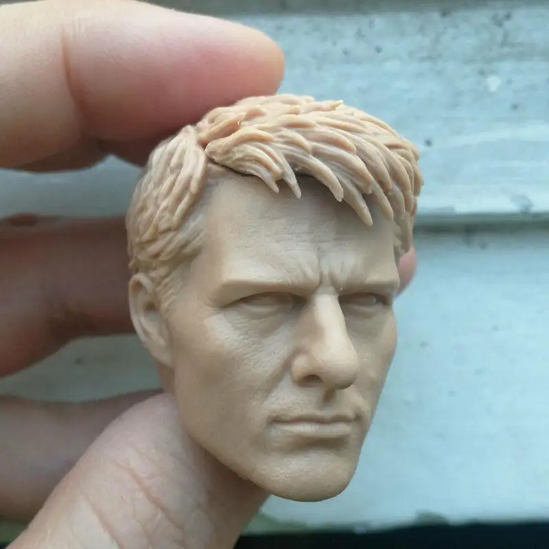 1/6 Scale Blank Head Sculpt Tom Cruis Edge Of Tomorrow Unpainted Fit 12&quot body | Игрушки и хобби