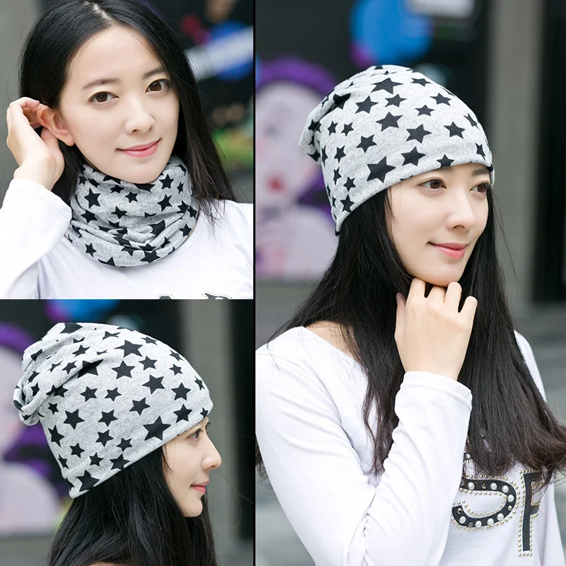 2018 зимние шапочки со звездами шапка с буквенным принтом шарф теплая мягкая