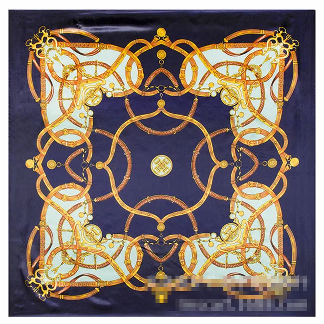 Новое поступление 60*60 см европейский бренд стильный женский Шелковый квадратный