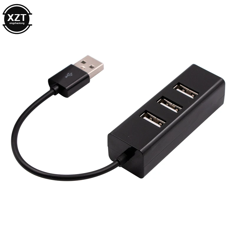 2019 Mini USB 2 0 4-портовый USB-концентратор разветвитель концентратор адаптер для ПК