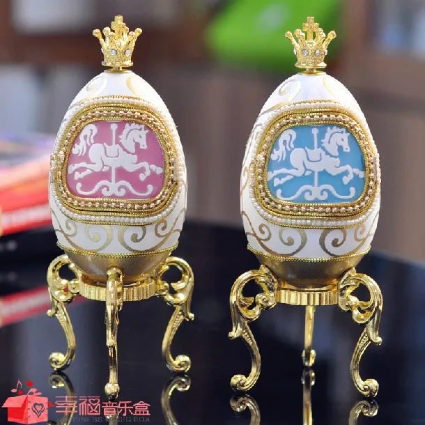 Королевский яйцо карусель музыкальная шкатулка на день рождения и свадьбу