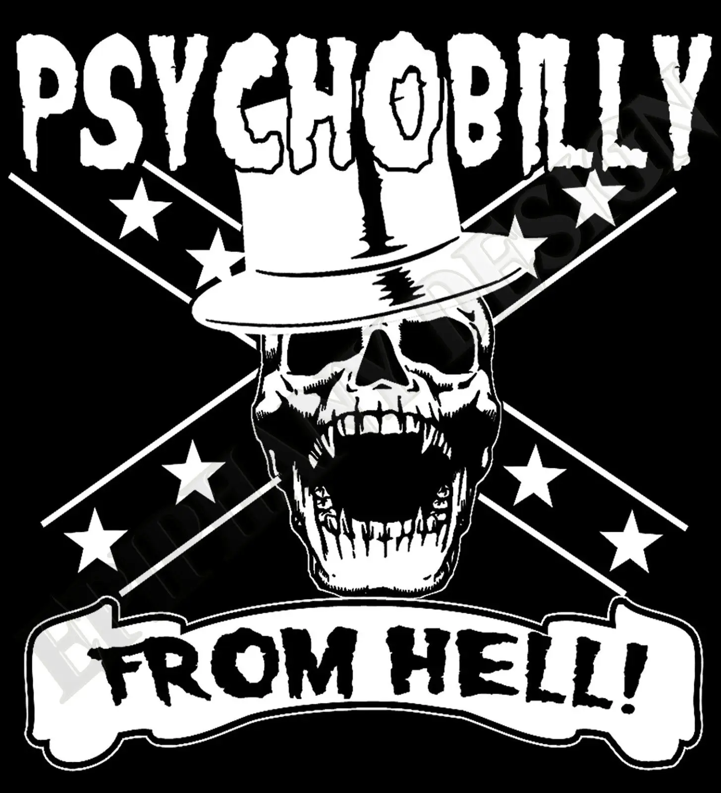 Хит продаж Топ Одежда для фитнеса топы Мужские рокабилли Psychobilly Панк футболка Pour