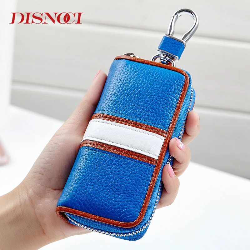 DISNOCI бумажник для ключей из коровьей кожи чехлы автомобильных мужские кожаные на