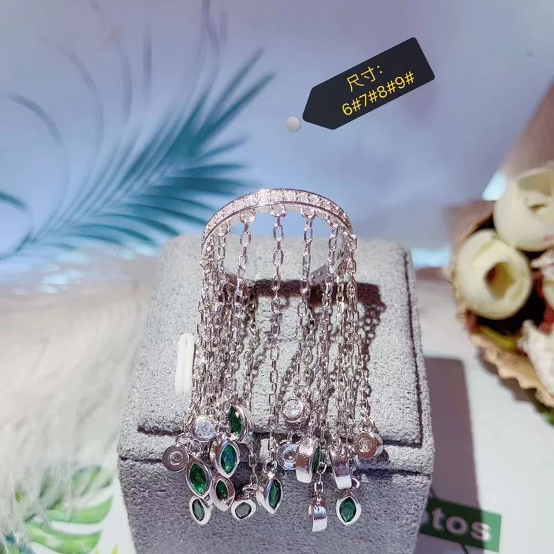Be 8 Luxury Party Tassel Rings for Women Inlay AAA Cubic Zirconia Stone Ring Fashion Bague Bridal Wedding Gifts R152 | Украшения и