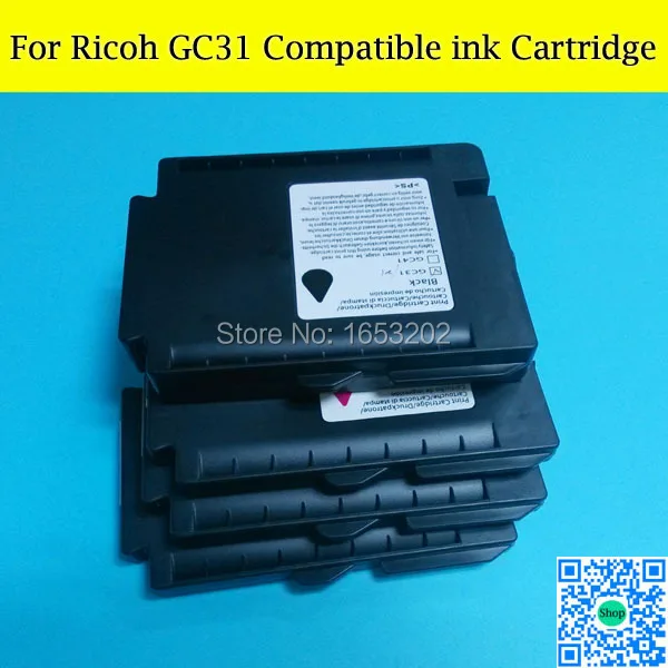 10 комплектов пустых совместимых чернильных картриджей GC31 для Ricoh