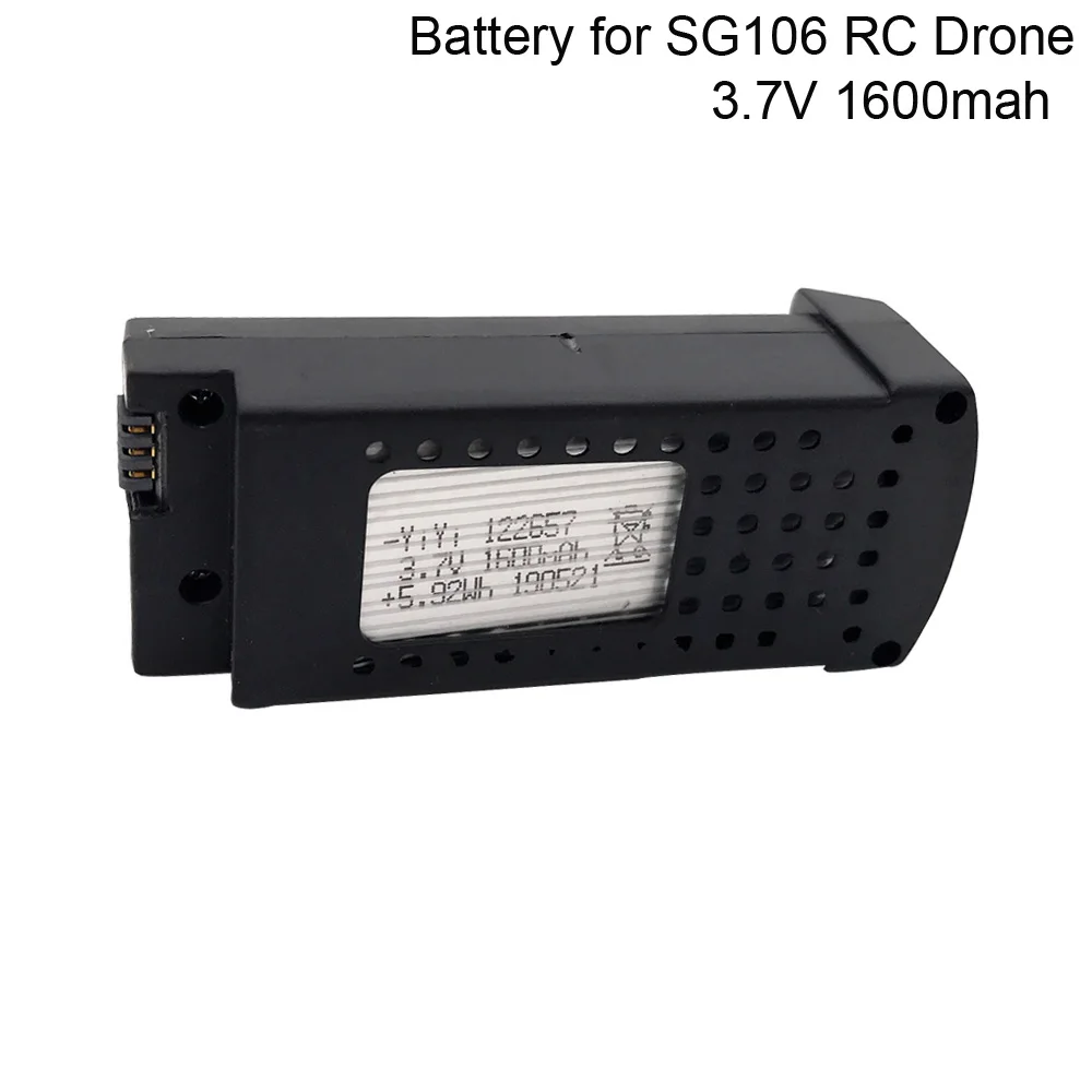 3,7 V 1600mAh Lipo батарея для SG106 RC вертолет Квадрокоптер запасные части 3,7 v батарея для SG106 WIFI FPV RC Дрон Бесплатная доставка